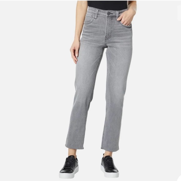 Kut From The Kloth Elizabeth Fab Ab Jean Size 14 High-Rise Straight Gray - Picture 1 of 13